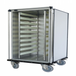 Chariot armoire modulaire en acier inox à 1 section verticale