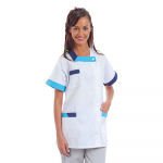 Tunique à manches courtes LOU JOLETI avec parements bicolores