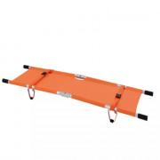 Brancard pliant en 4 sur la longueur et la largeur, avec housse, orange Brancard pliant en 4 sur la longueur et la largeur, avec housse, orange