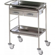 Chariot de soins deux Plateaux et deux tiroirs Chariot de soins deux Plateaux et deux tiroirs