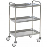 Chariot de soins trois étagères Chariot de soins trois étagères