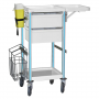 Guéridon de soins Agily® 400 x 400 mm en thermoplastique