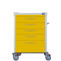 Chariot d'isolement 5 tiroirs (4 moyens, 1 grand)