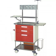 Chariot d'urgence 3 tiroirs avec étagère frontale Hidemar Chariot d'urgence 3 tiroirs avec étagère frontale Hidemar