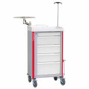 Chariot d'urgences à tiroirs jointifs 600 x 400 mm Chariot d'urgences à tiroirs jointifs 600 x 400 mm