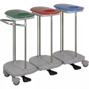 Chariot à Linge Médical 3 Sacs Chariot à Linge Médical 3 Sacs