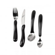 Kit de 4 couverts noirs  Kit de 4 couverts noirs