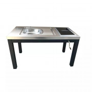 Kitchenettes sur 4 pieds réglables manuellement ou électriquement Kitchenettes sur 4 pieds réglables manuellement ou électriquement