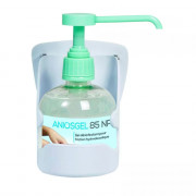 Support mural PVC pour flacon de 300 ml ou 500 ml avec pompe Support mural PVC pour flacon de 300 ml ou 500 ml avec pompe