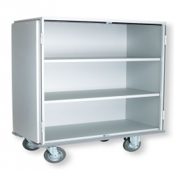 Chariot armoire avec étagères amovibles 