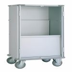 Chariot armoire avec étagères