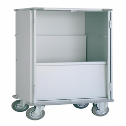 Chariot armoire avec étagères