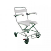 Chaise roulante d’aisance de douche pliante à roulettes Chaise roulante d’aisance de douche pliante à roulettes