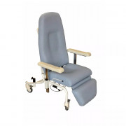 Fauteuil de repos CAYEUX - Dossier/jambière indépendants - Sur roulettes - Accoudoirs réglables