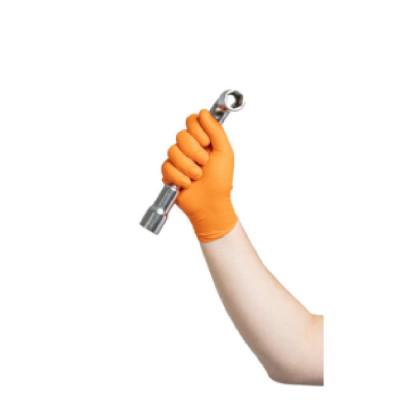 Gant nitrile orange ultra-adhérent Gant nitrile orange ultra-adhérent