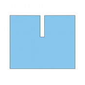 Champ opératoire 200 x 240 cm avec fenêtre adhésive en "U" Champ opératoire 200 x 240 cm avec fenêtre adhésive en "U"