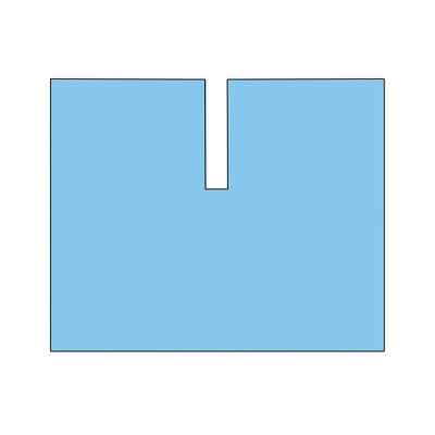 Champ opératoire 200 x 240 cm avec fenêtre adhésive en "U" Champ opératoire 200 x 240 cm avec fenêtre adhésive en "U"