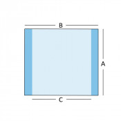 Champs à Inciser Stériles en Polyuréthane Adhésif 40x50 cm