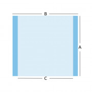 Champs à Inciser Stériles en Polyuréthane Adhésif 60x65 cm Champs à Inciser Stériles en Polyuréthane Adhésif 60x65 cm