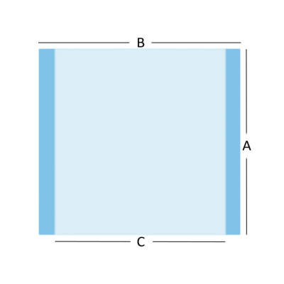 Champs à Inciser Stériles en Polyuréthane Adhésif 60x65 cm Champs à Inciser Stériles en Polyuréthane Adhésif 60x65 cm