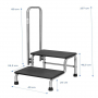 Marchepied avec rampe en inox