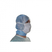 Masque chirurgical  type IIR, 3 plis, à lanières et visières