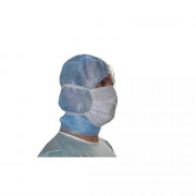 Masque chirurgical  type IIR, 3 plis, à lanières et visières Masque chirurgical  type IIR, 3 plis, à lanières et visières