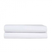 Drap housse blanc ou bleu clair usage unique 