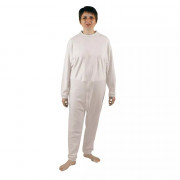 Grenouillère mixte longue blanche - Modèle GUERNESEY Grenouillère mixte longue blanche - Modèle GUERNESEY