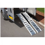 Paire de rampes en aluminium striées spéciales petites roues