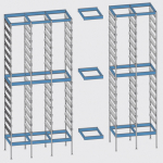 Chariot DIATERMO pour unités électrochirurgicales