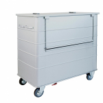 Conteneur avec couvercle et parois avant