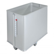 Table de travail professionnelle en inox avec tiroirs double face et roulettes Table de travail professionnelle en inox avec tiroirs double face et roulettes