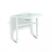 Siège de douche mural rabattable avec béquille Siège de douche mural rabattable avec béquille