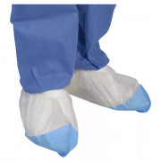 Sur-chaussure blanche / bleue anti-dérapante Sur-chaussure blanche / bleue anti-dérapante