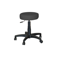 Tabouret à roulettes réglable en similicuir. Tabouret à roulettes réglable en similicuir.