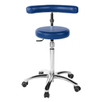 Tabouret circulaire avec base en aluminium et accoudoir multifonction ECOPOSTURAL