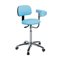 Tabouret de soins avec accoudoirs