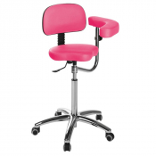 Tabouret selle avec base chromée Ecopostural