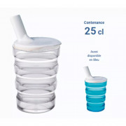 Verre ergo avec bec verseur transparent Verre ergo avec bec verseur transparent