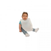 Bavoir Enfant PE + Ouate Blanc - Grand Modèle