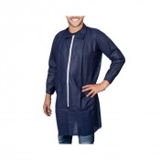 Blouse d’Hygiène à Usage Unique avec fermeture ZIP -  Bleu Blouse d’Hygiène à Usage Unique avec fermeture ZIP -  Bleu