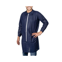 Blouse d’Hygiène à Usage Unique avec fermeture ZIP -  Bleu Blouse d’Hygiène à Usage Unique avec fermeture ZIP -  Bleu
