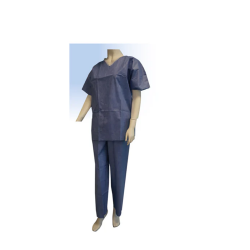 Pyjama de chirurgien taille ajustable à traitement antistatique