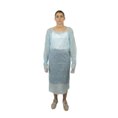 Tablier hygiène Blouse Anti-Projection CPE - 35 µm - 119 x 128 cm - Bleu Tablier hygiène Blouse Anti-Projection CPE - 35 µm - 119 x 128 cm - Bleu